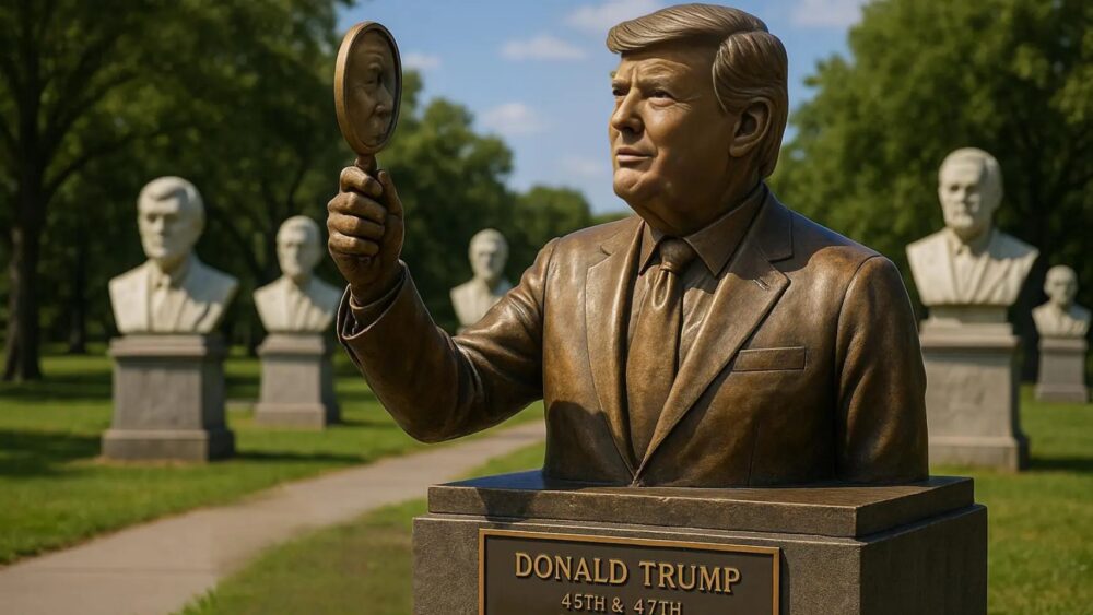 Busto ficticio de Donald Trump